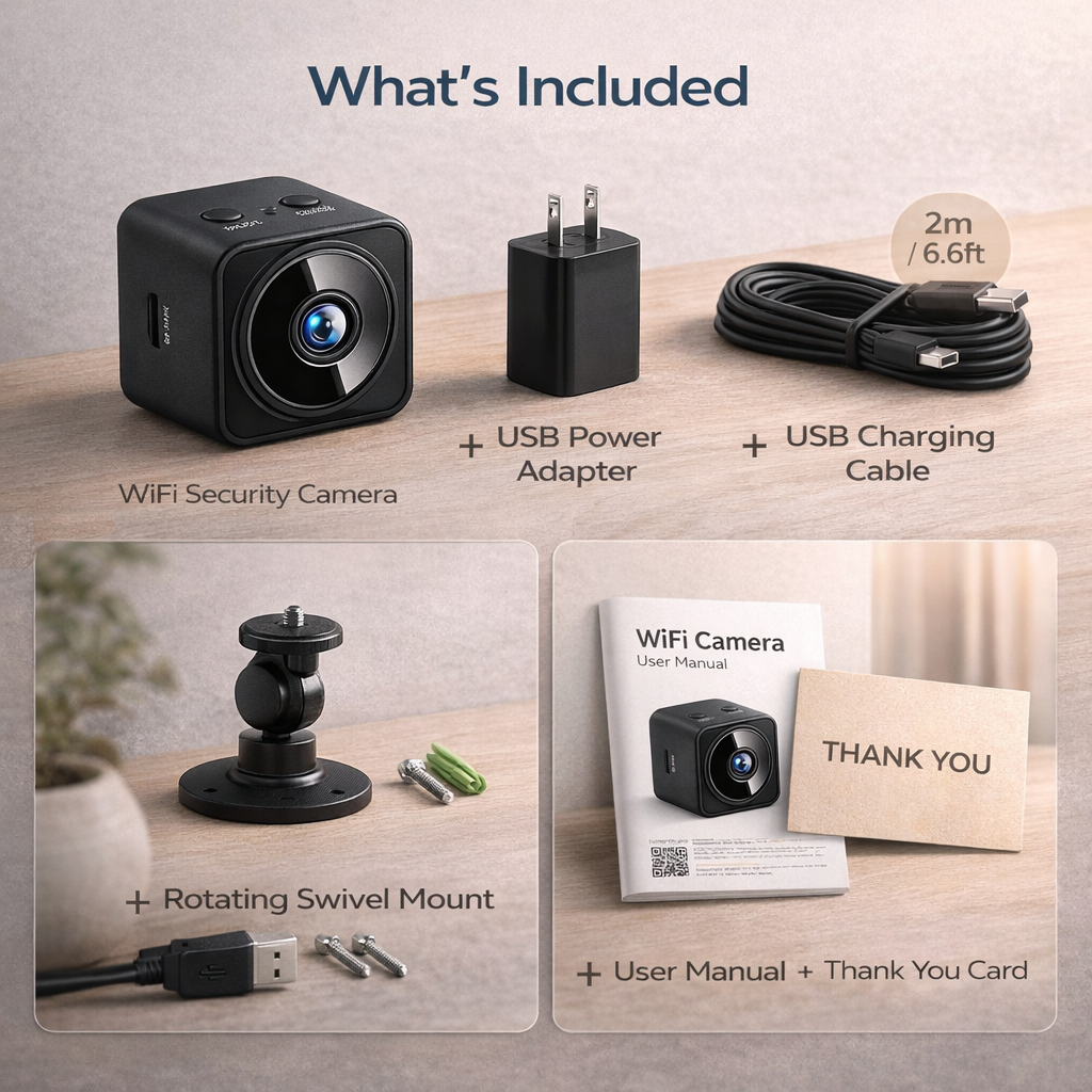 Mini HD WiFi Surveillance Camera with Night Vision