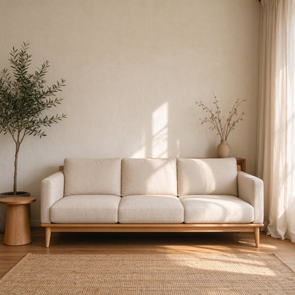 Haven Linen Sofa - Oatmeal
