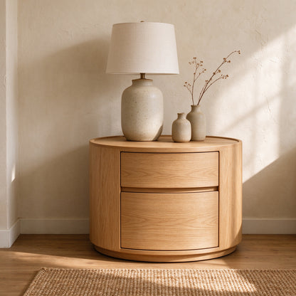 Arc Oak Nightstand
