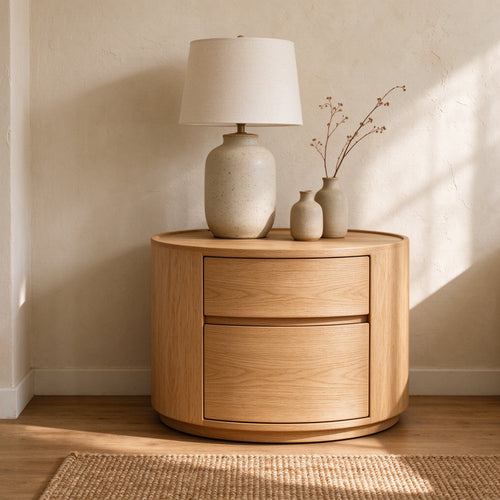 Arc Oak Nightstand