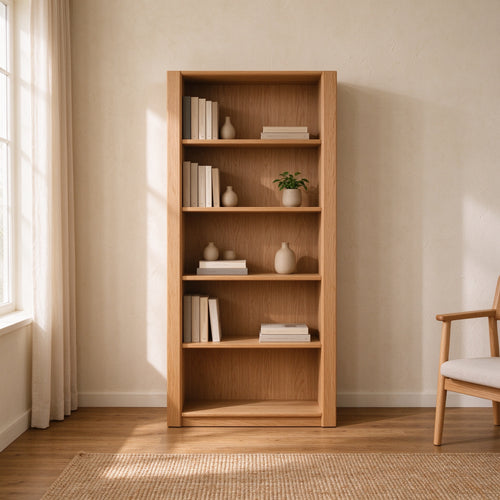 Mori Oak Open Bookcase