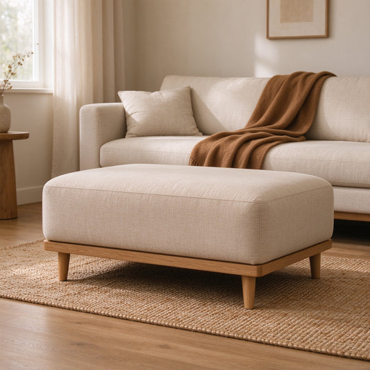 Haven Linen Ottoman