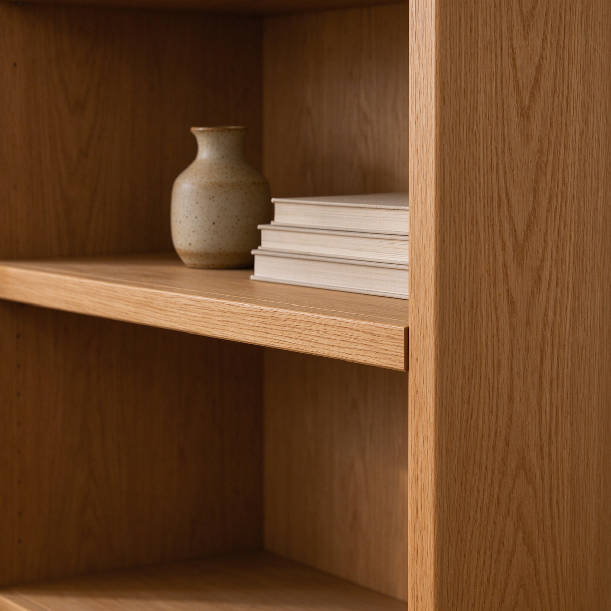 Mori Oak Open Bookcase