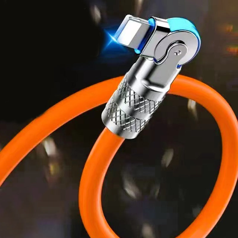 ⌛limited-time 50% off🔥120W 3 in 1 Rotating Elbow Fast Charging Data Cable⚡