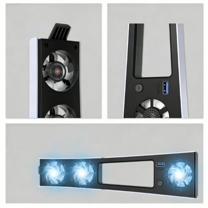 🔥Limited time 50% off！🌬️Must-have for summer gamers！❄️External Cooling Fan for PS5 Slim